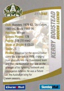 2008 Daily Telegraph NRL #211 Kerry Boustead Back